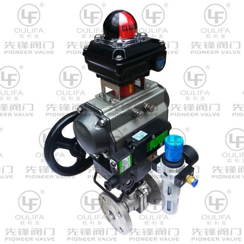 气动法兰球阀 Q641F