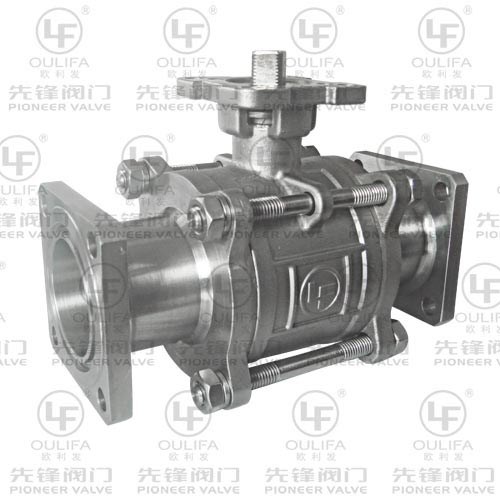 三片式方形法兰球阀 PQ41F-1000PSI
